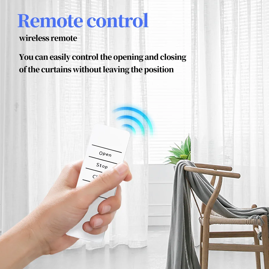 Smart Curtains Robot T/U-Rail Tracks Automatic Curtain Opener Remote C ...